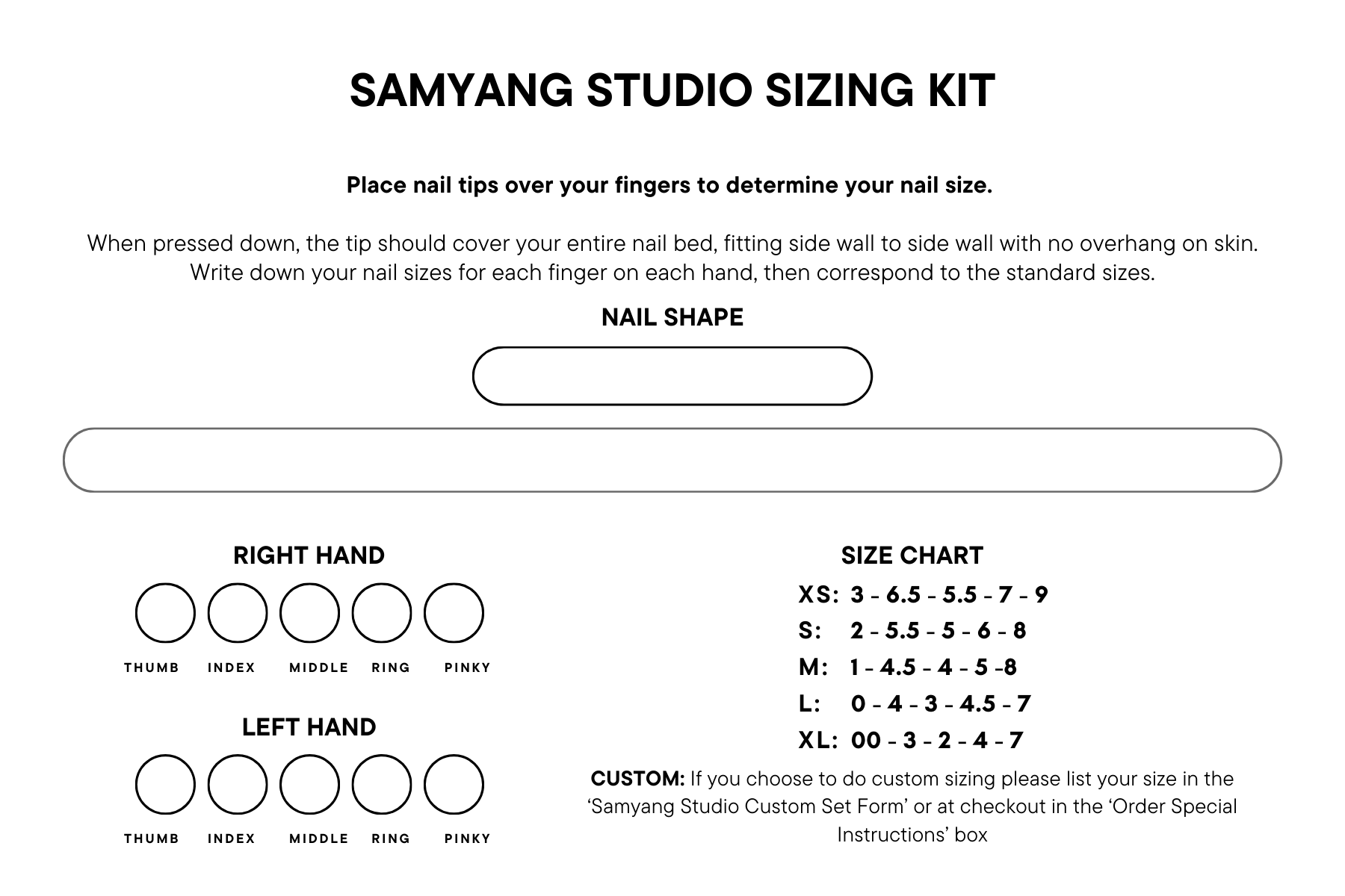Samyang Studio Sizing Kit